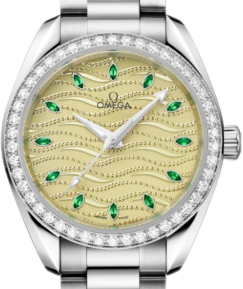 Omega Seamaster Aqua Terra 18K Canopus Gold™& Diamonds Lady's Watch
