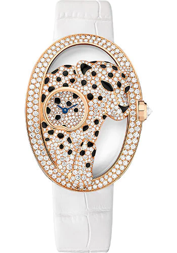 Cartier Panthere Jewelry  18K Rose Gold & Diamonds Lady's Watch - Premium Luxury Product