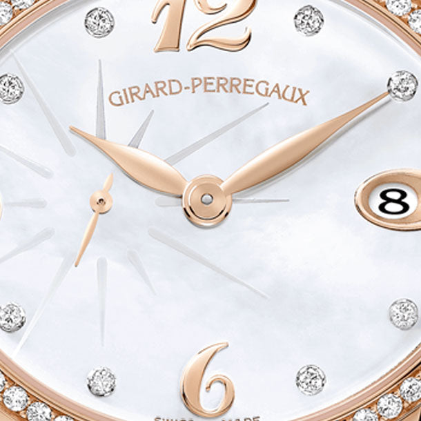 Girard Perregaux Cat`s Eye 18K Rose Gold & Diamonds  Lady's Watch