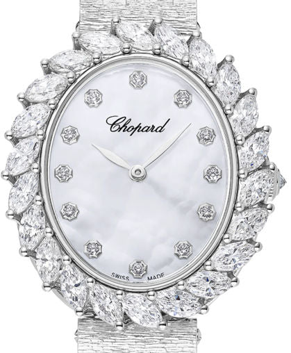 Chopard L'Heure Du Diamant 18k White Gold & Diamonds Lady's Watch - Premium Luxury Product
