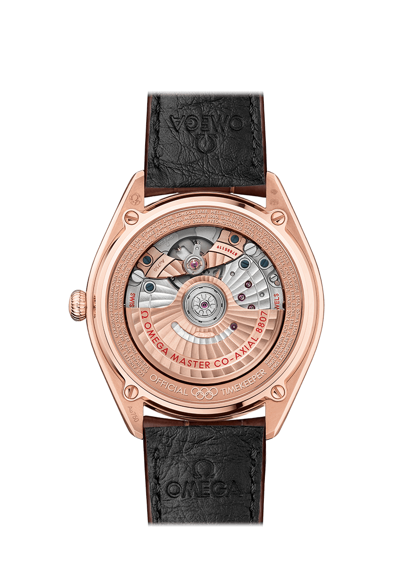 Omega Seamaster Heritage Olympic Co-Axial Master Chronometer 18K Sedna™ gold Men's Watch - Premium Luxury Product