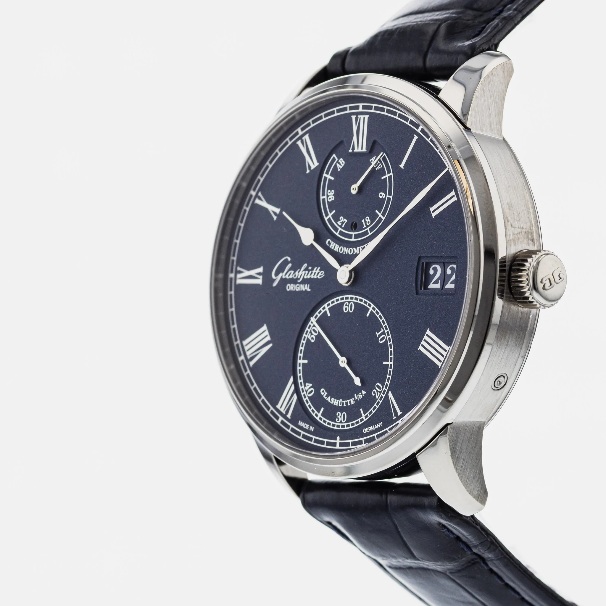 Glashutte Original Senator Chronometer White Gold Men's Watch