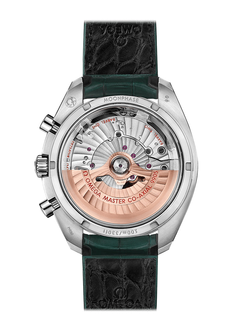 Omega Speedmaster Two Counters MoonPhase Platinum & Ceramic Men's Watch - Premium Luxury Product