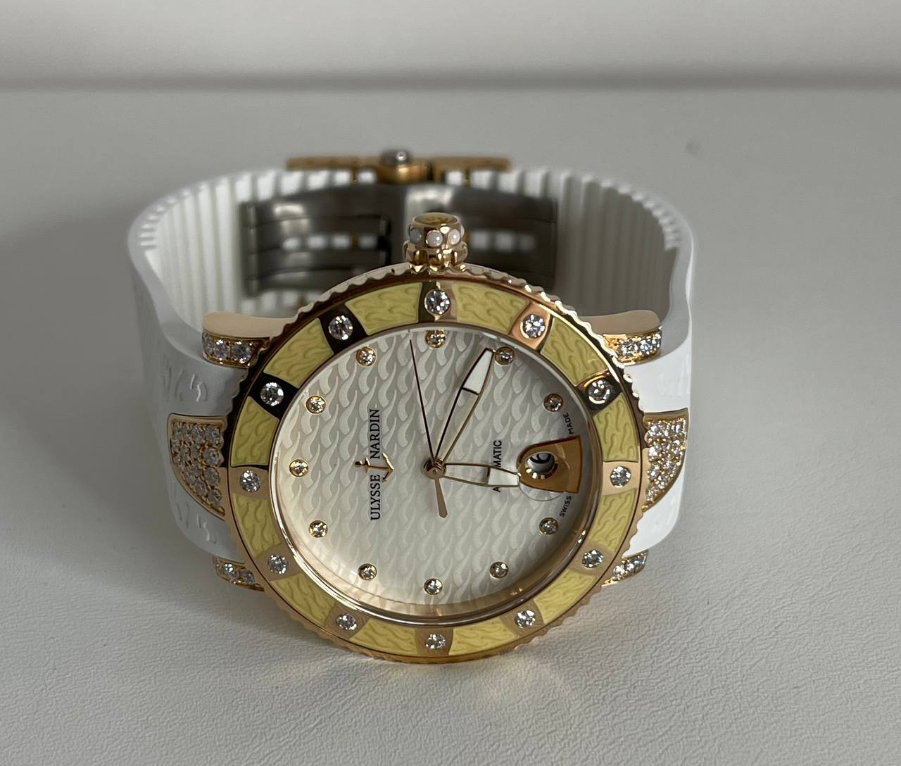 Ulysse Nardin Marine Lady Diver Starry Night 18k Rose Gold & Diamonds Ladies Watch