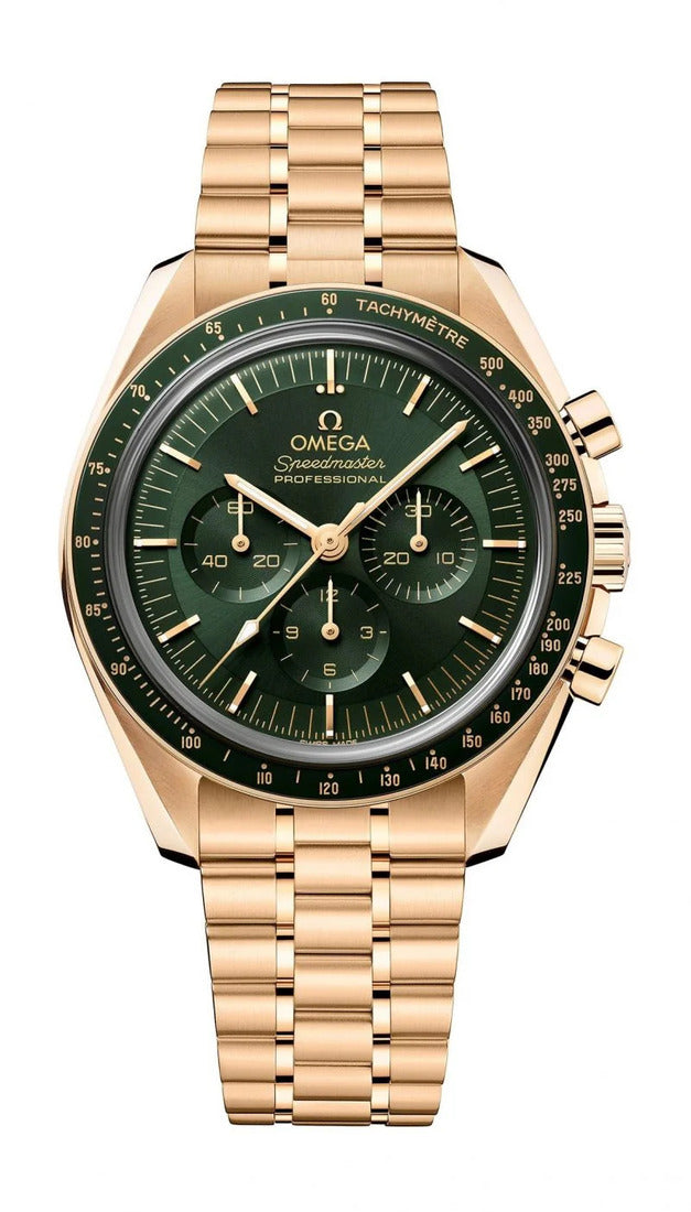 Omega Speedmaster Moonwatch Professional Chronograph 18K Moonshine™ Gold & Ceramic Men's Watch - Premium Luxury Product
