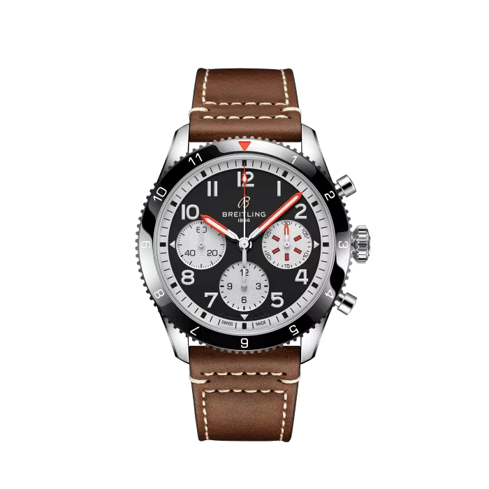 Breitling Classic AVI Chronograph 42 mm Mosquito Stainless steel & Ceramic Men's Watch - Premium Luxury Product