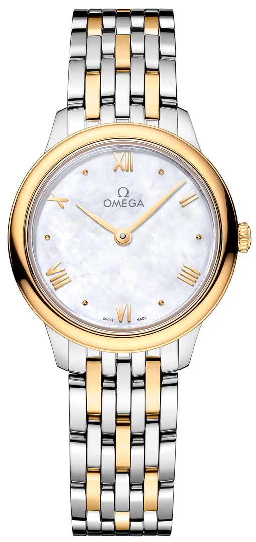 Omega De ville Prestige Stainless steel & 18K Yellow Gold Lady's Watch - Premium Luxury Product