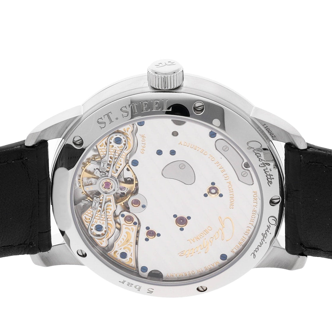 Glashutte Original Pano PanoReserve Stainless steel Men's Watch - Premium Luxury Product