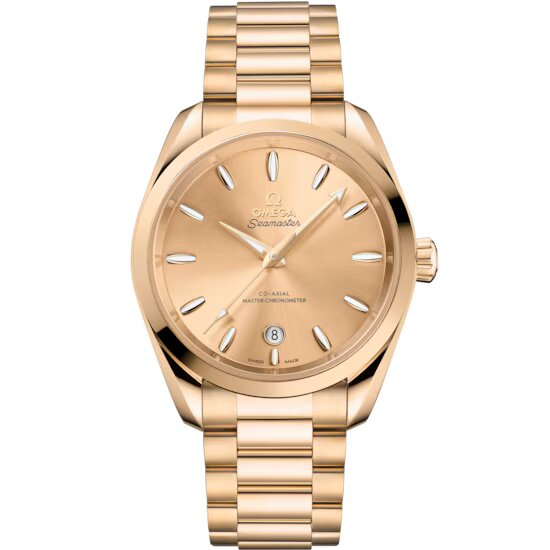Omega Seamaster Aqua Terra 18K Moonshine™ gold Men's Watch - Premium Luxury Product