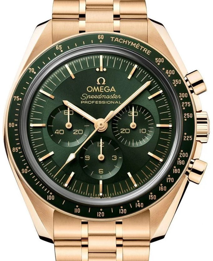 Omega Speedmaster Moonwatch Professional Chronograph 18K Moonshine™ Gold & Ceramic Men's Watch