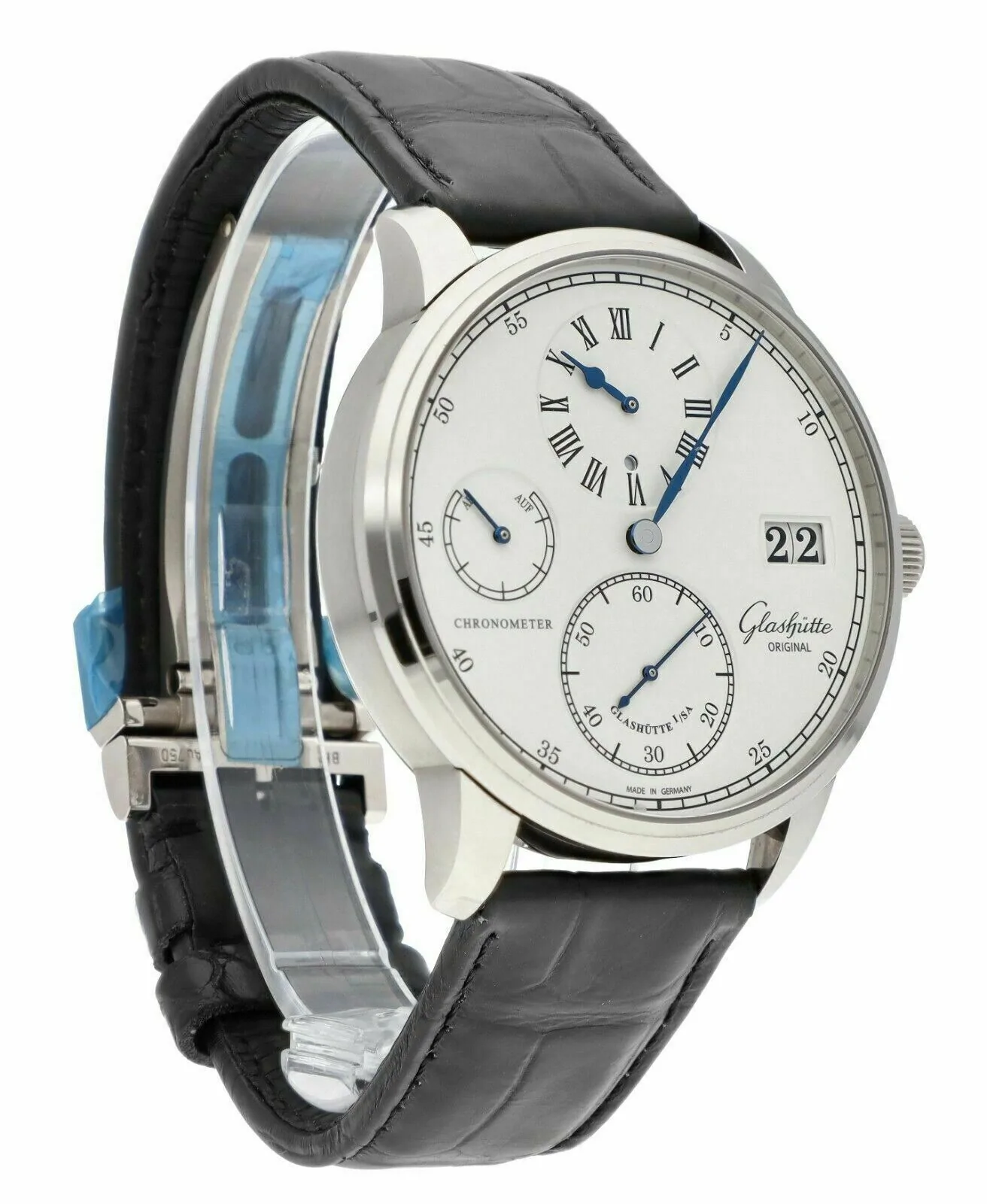 Glashutte Original Senator Chronometer Regulator White Gold Men's Watch