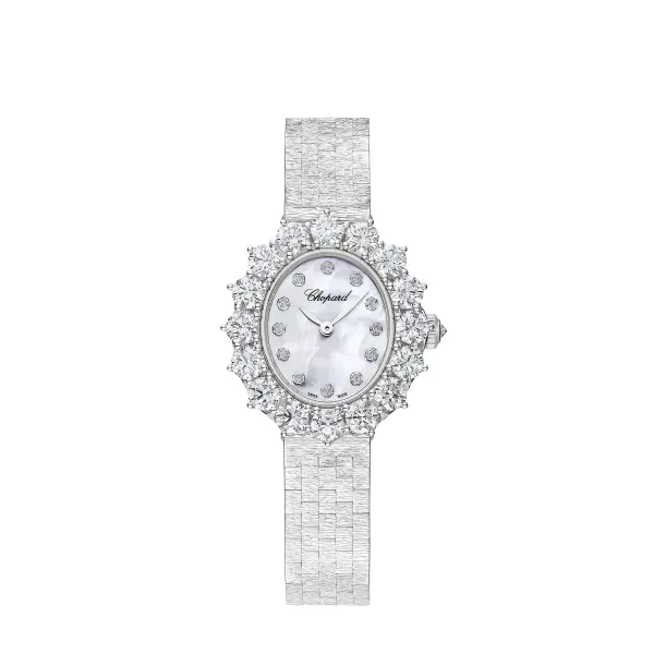 Chopard L'Heure Du Diamant 18k White Gold & Diamonds Lady's Watch - Premium Luxury Product