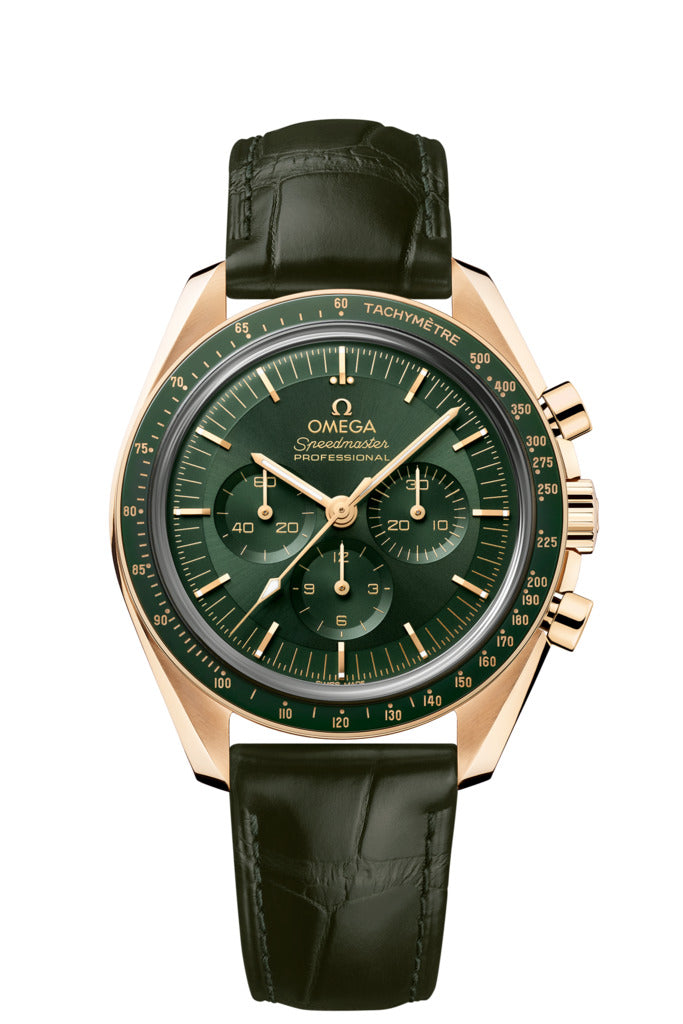 Omega Speedmaster Moonwatch Professional Chronograph 18K Moonshine™ Gold & Ceramic Men's Watch - Premium Luxury Product