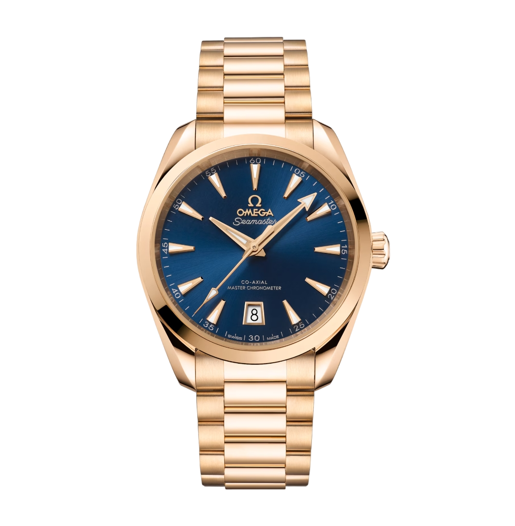 Omega Seamaster Aqua Terra 18K Moonshine™ gold Men's Watch - Premium Luxury Product