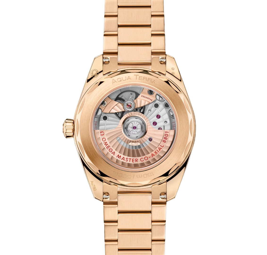 Omega Seamaster Aqua Terra 18K Moonshine™ gold Men's Watch - Premium Luxury Product