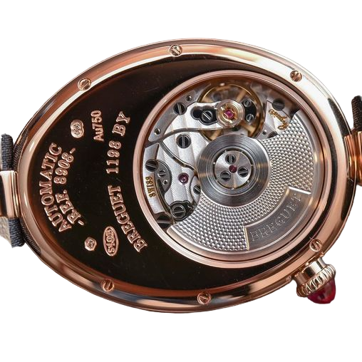 Breguet Reine De Naples Moon Phase 18K Rose Gold & Diamonds Ladies Watch - Premium Luxury Product