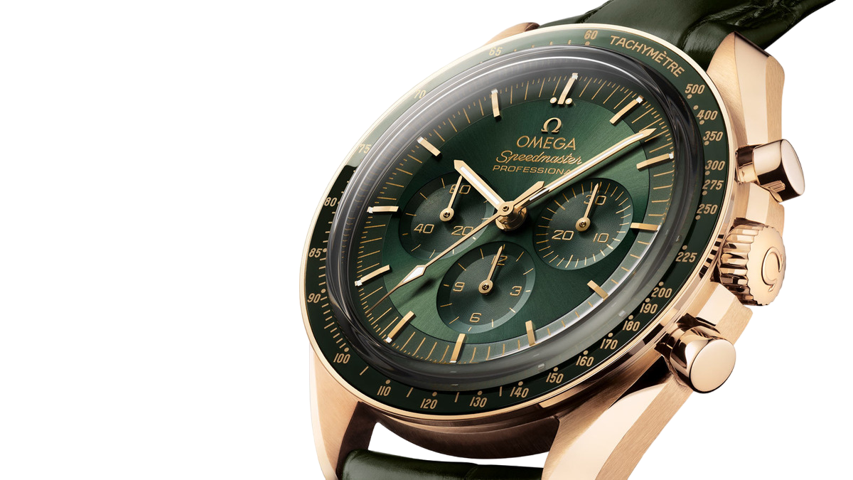Omega Speedmaster Moonwatch Professional Chronograph 18K Moonshine™ Gold & Ceramic Men's Watch