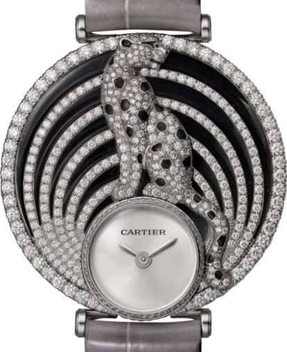 Cartier Panthere De Cartier Rhodiumized 18K White Gold & Diamonds Lady's Watch - Premium Luxury Product