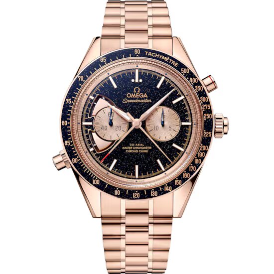 Omega Speedmaster Two Counters MoonPhase 18K Sedna™ Gold & Ceramic Men's Watch - Premium Luxury Product