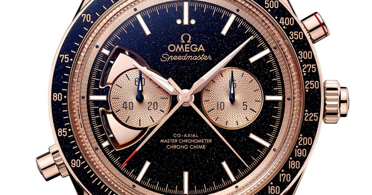 Omega Speedmaster Two Counters MoonPhase 18K Sedna™ Gold & Ceramic Men's Watch