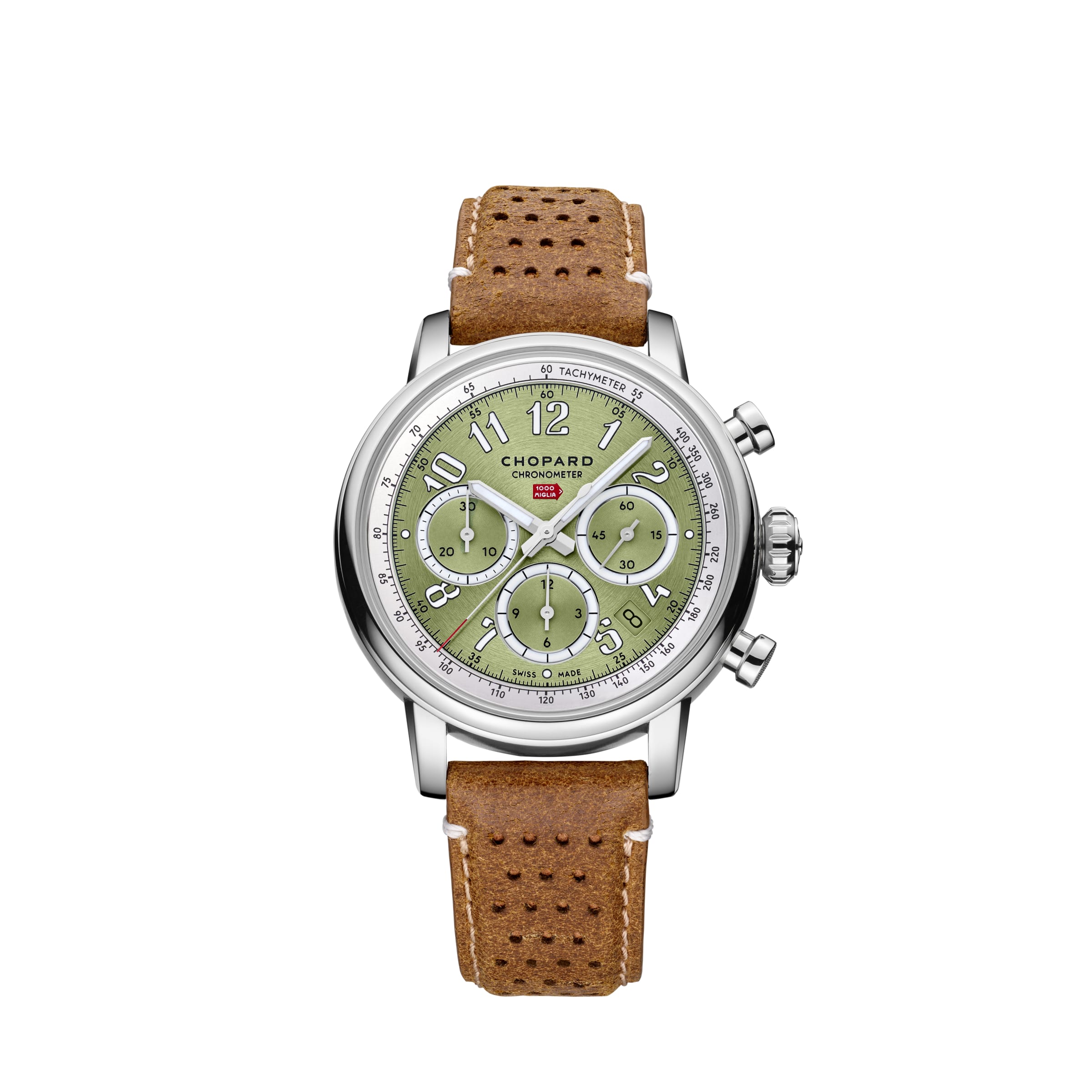 MILLE MIGLIA CLASSIC CHRONOGRAPH 40.5 MM, AUTOMATIC, CHOPARD LUCENT STEEL 168619-3004 - Premium Luxury Product