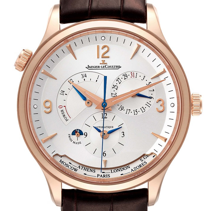 Jaeger-Lecoultre Master Control Geographic 18K Rose Gold Men's Watch - Premium Luxury Product