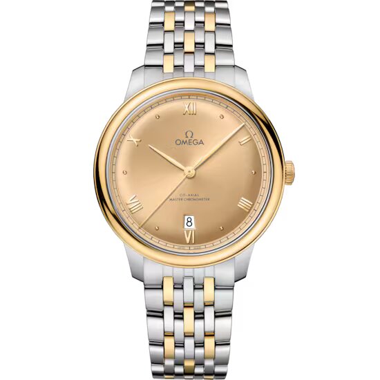 Omega De ville Prestige Stainless steel & 18K Yellow Gold Men's Watch - Premium Luxury Product