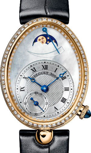 Breguet Reine De Naples Moon Phase 18K Yellow Gold & Diamonds Ladies Watch - Premium Luxury Product