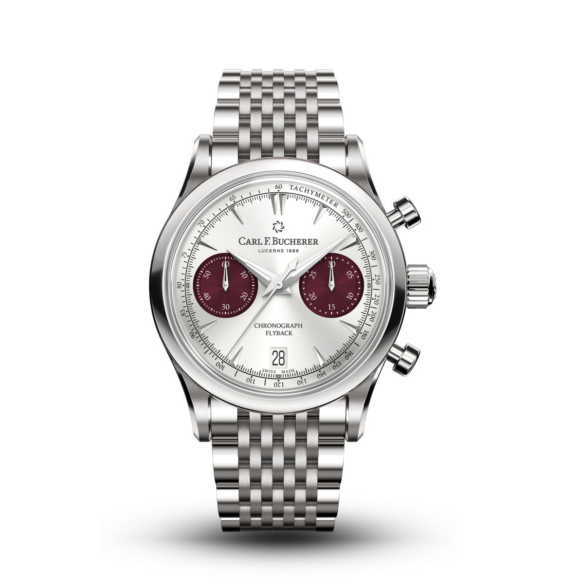 Carl F. Bucherer Manero Flyback Chronograph Stainless Steel Men's Watch - Premium Luxury Product