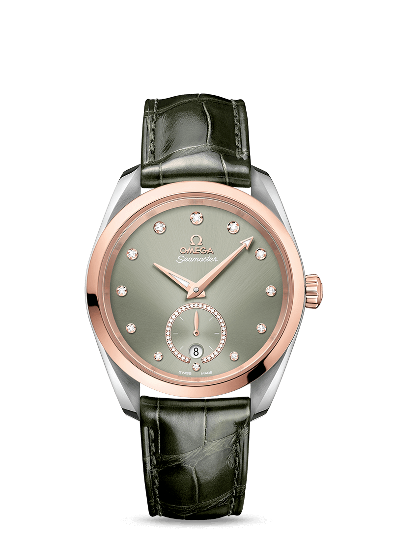 Omega Seamaster Aqua Terra Co-Axial Master Chronometer Stainless Steel& 18K Sedna™ Gold & Diamonds Lady's Watch - Premium Luxury Product