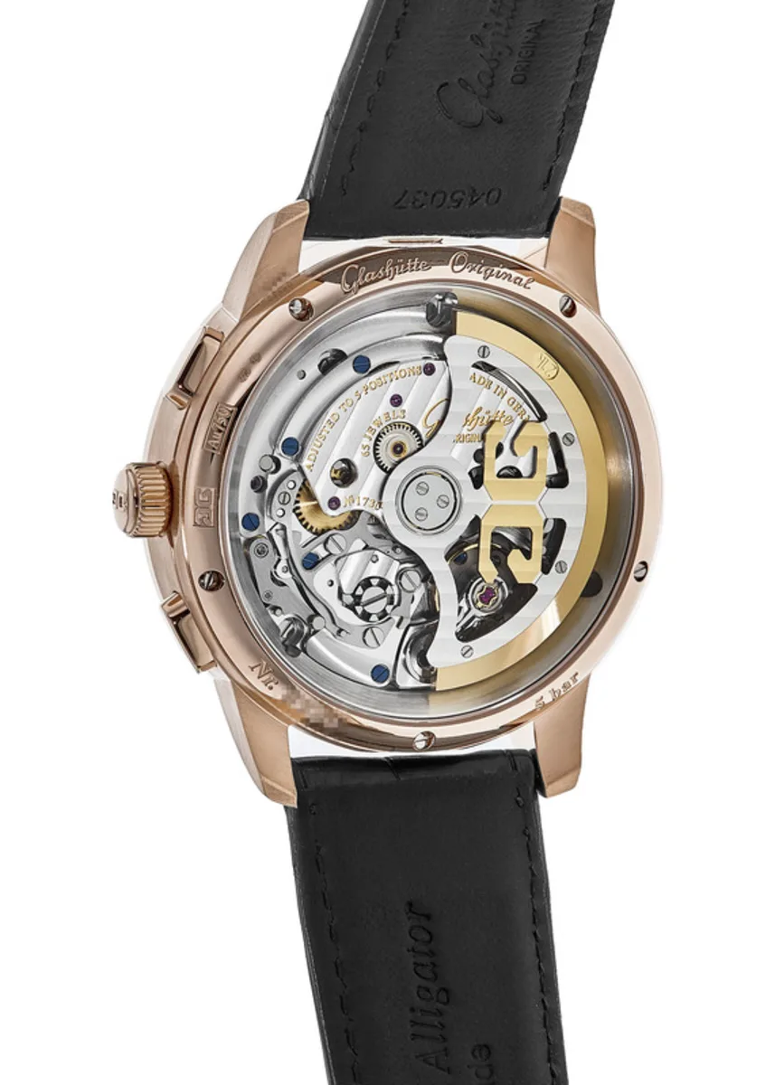 Glashutte Original Senator Chronometer Panorama Date Red Gold Men's Watch - Premium Luxury Product