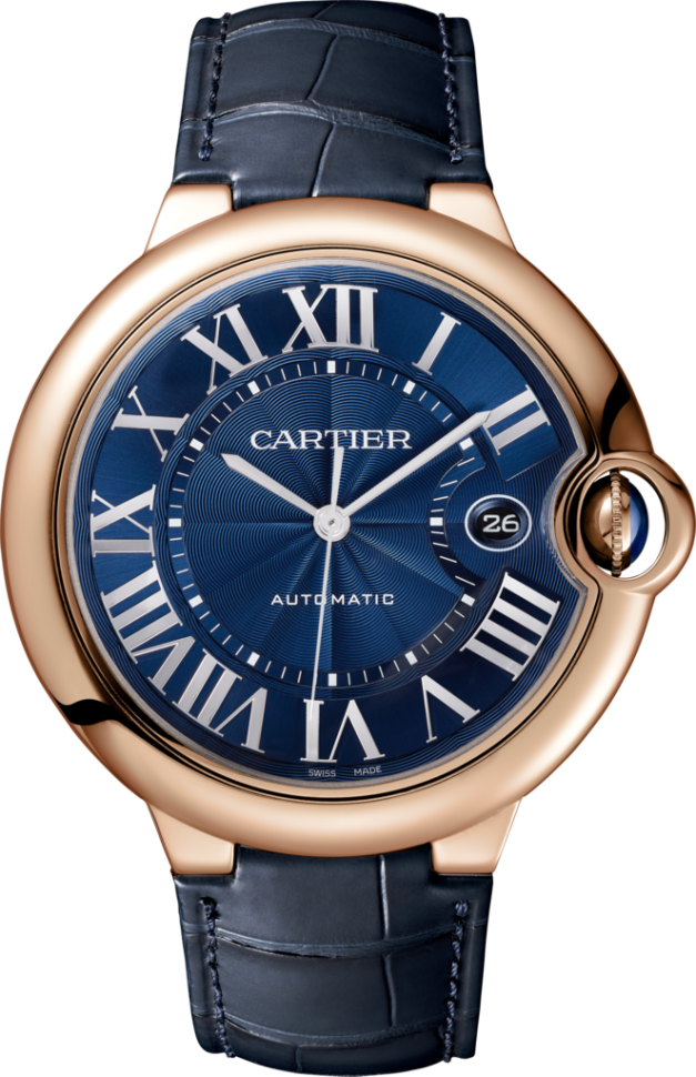 Cartier Ballon Bleu 42 mm 18K Rose Gold Men's Watch - Premium Luxury Product