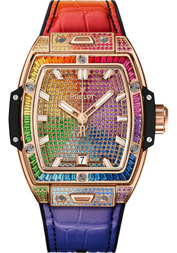 Hublot Spirit of Big Bang 18K King Gold & Colored Gemstones Lady's Watch - Premium Luxury Product