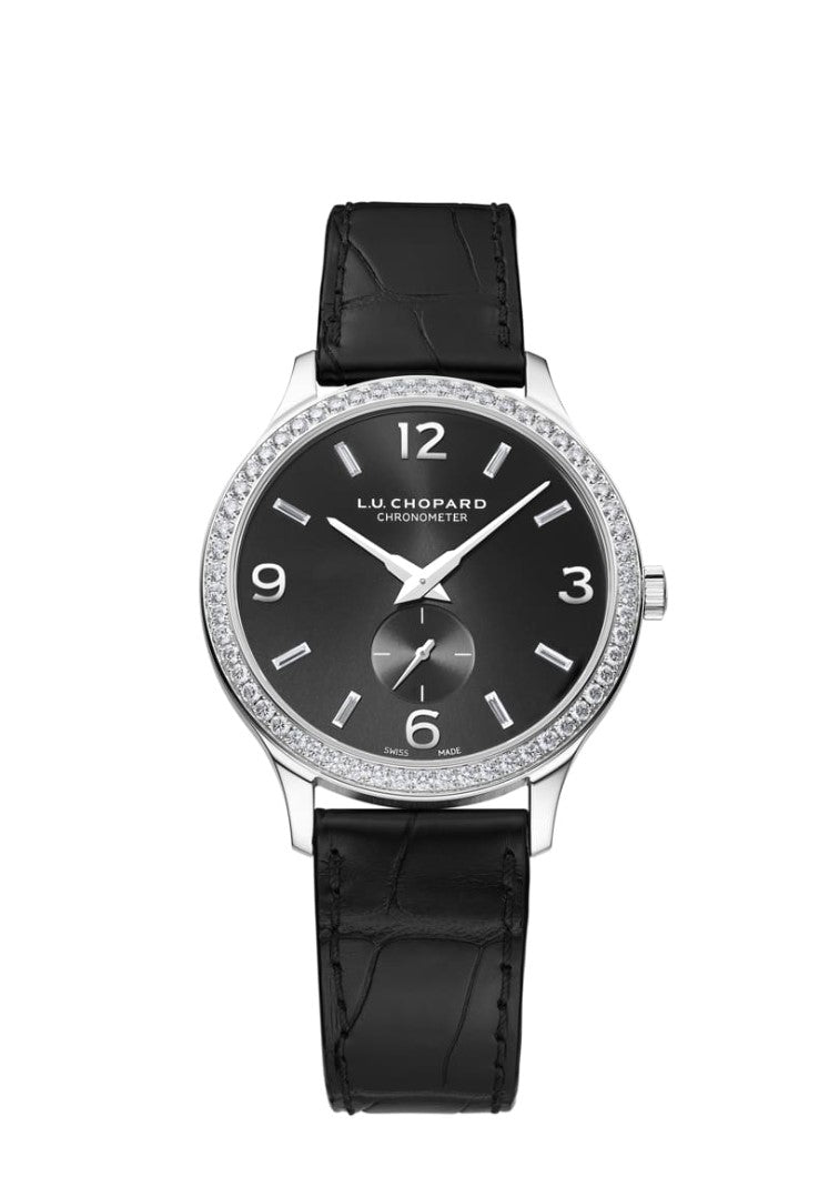 Chopard L.U.C XPS Elegance Ethical 18K White Gold & Diamonds Men`s Watch