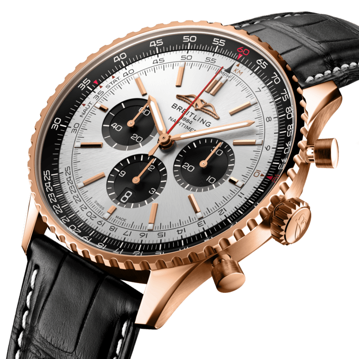 Breitling Navitimer B01 Chronograph 46 18K Red Gold Men's Watch