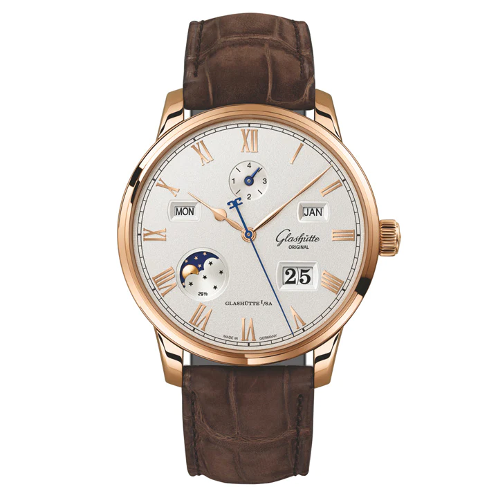 Glashutte Original Senator Excellence Perpetual Calendar 18K Red Gold Men's Watch - Premium Luxury Product