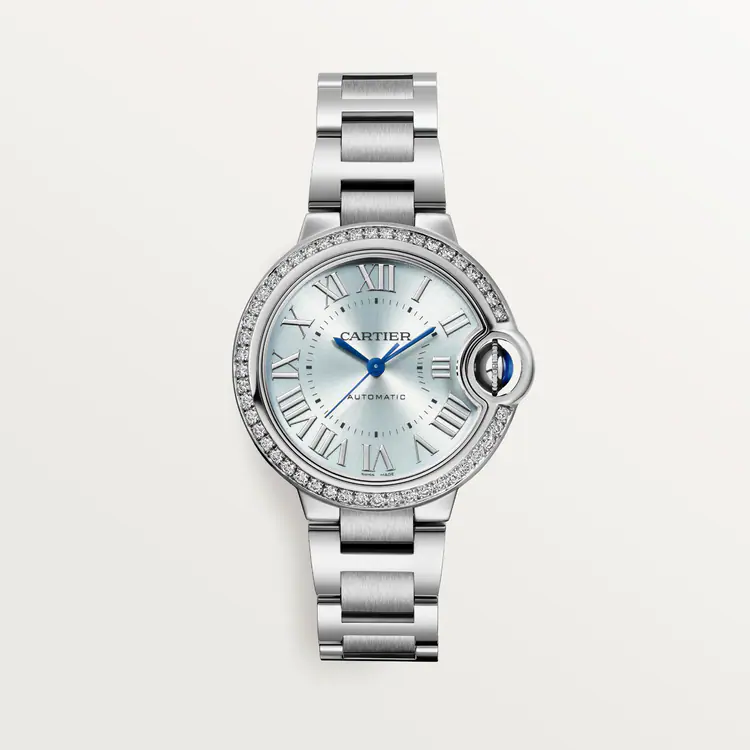 Cartier Ballon Bleu Diamond Stainless Steel Lady's Watch - Premium Luxury Product