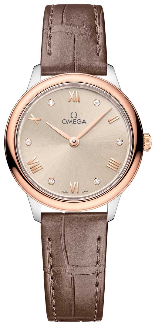 Omega De ville Prestige Stainless steel & 18K Sedna™Gold Lady's Watch - Premium Luxury Product