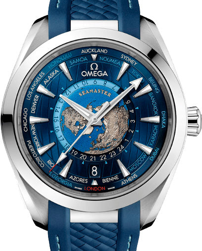 Omega Seamaster Aqua Terra GMT Chronometer Stainless steel Men's Watch - Premium Luxury Product