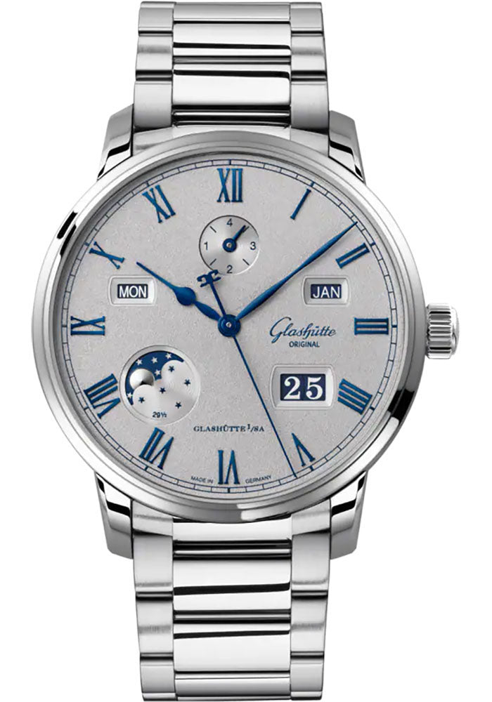Glashutte Original Senator Excellence Perpetual Calendar Stainless steel Men's Watch - Premium Luxury Product