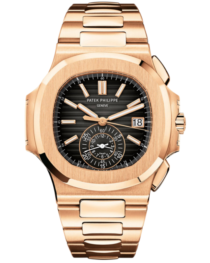 Patek Philippe Nautilus 18K Rose Gold Mens Watch