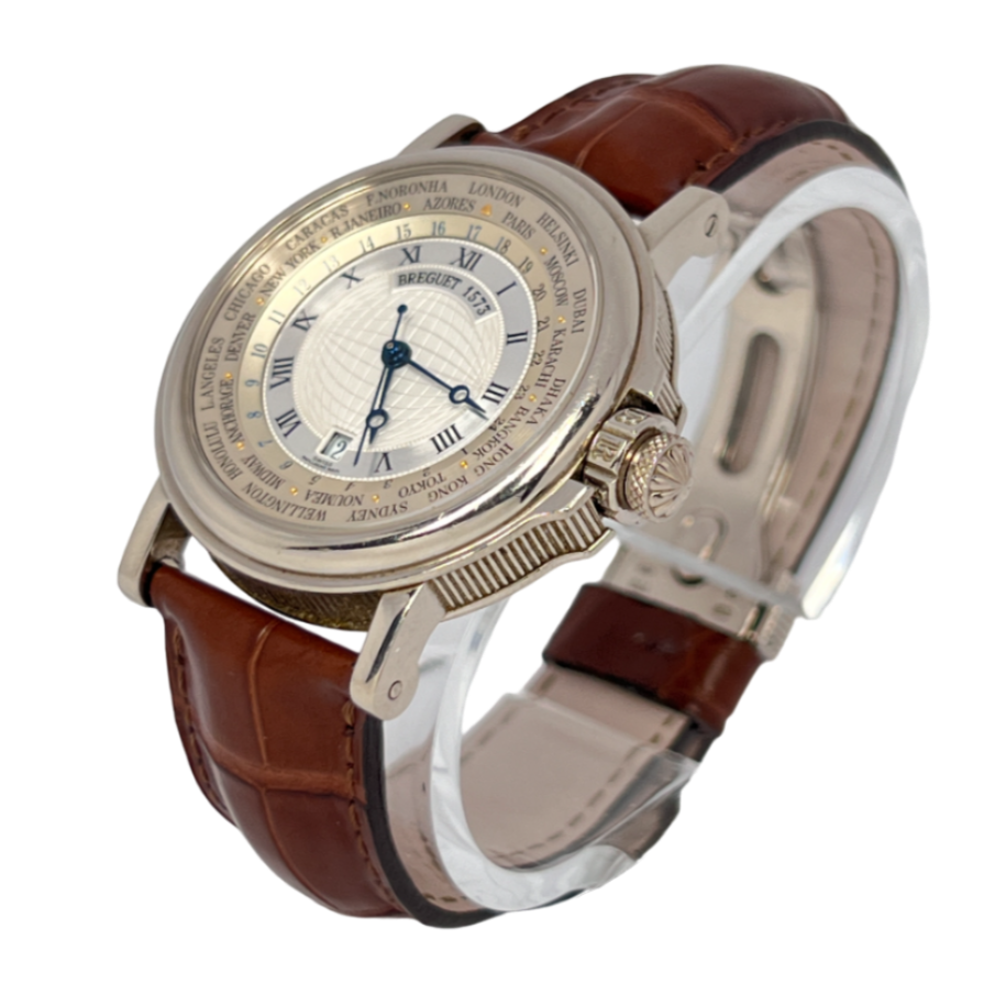 Breguet Marine Hora Mundi 24 Time Zones 18K White Gold Men's Watch