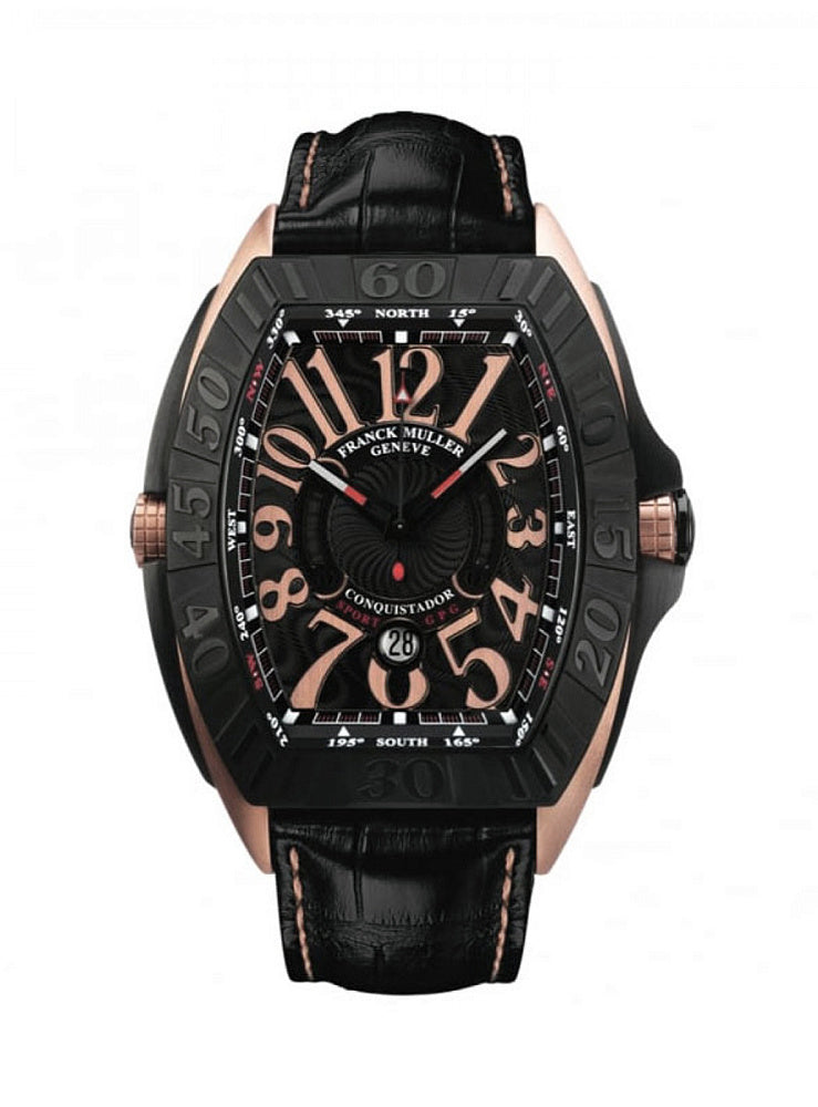 Franck Muller Conquistador Grand PRIX  Carbon & 18K Rose Gold Men's Watch - Premium Luxury Product