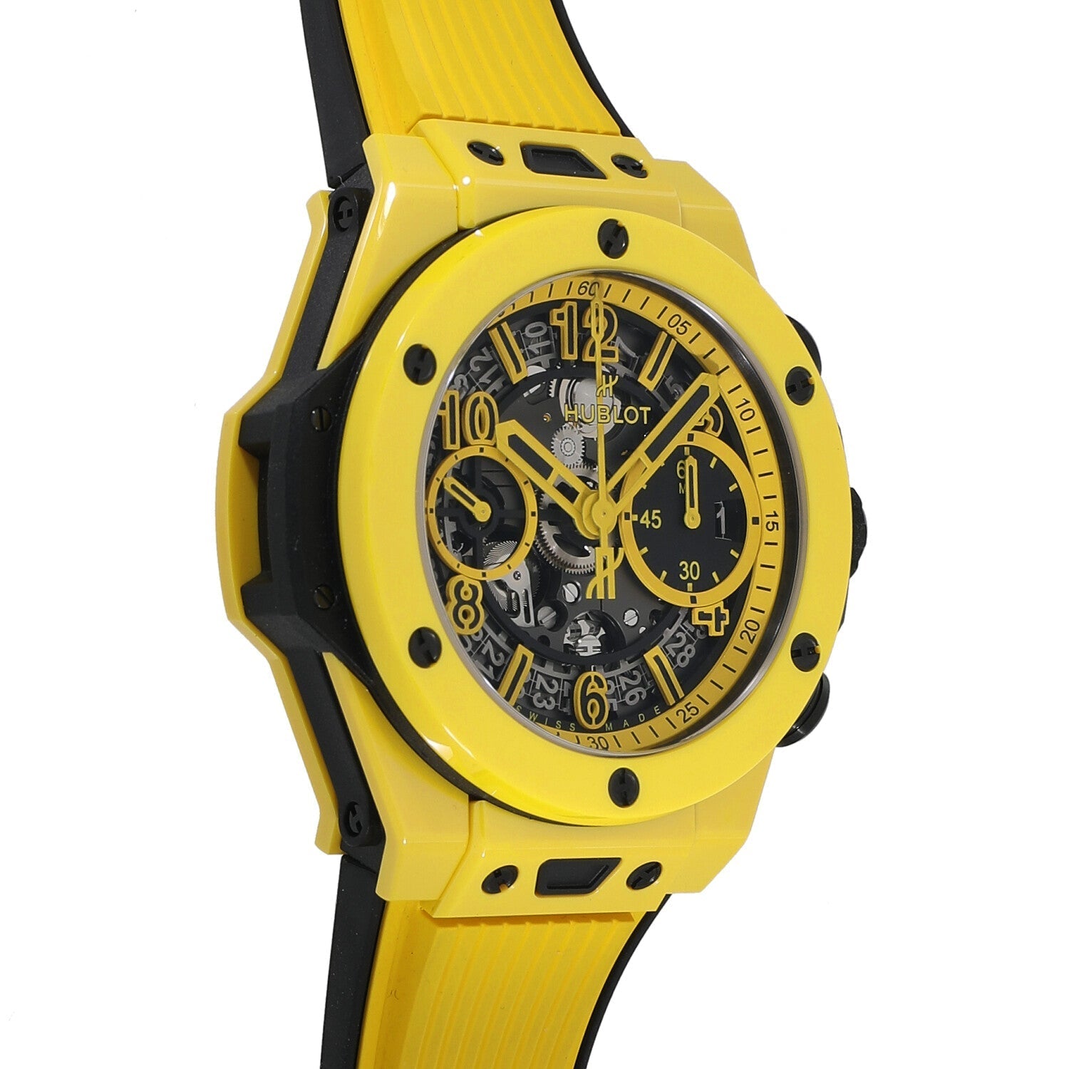 Hublot Big Bang Unico Yellow Magic Chronograph Polished Yellow Ceramic Men's Watch