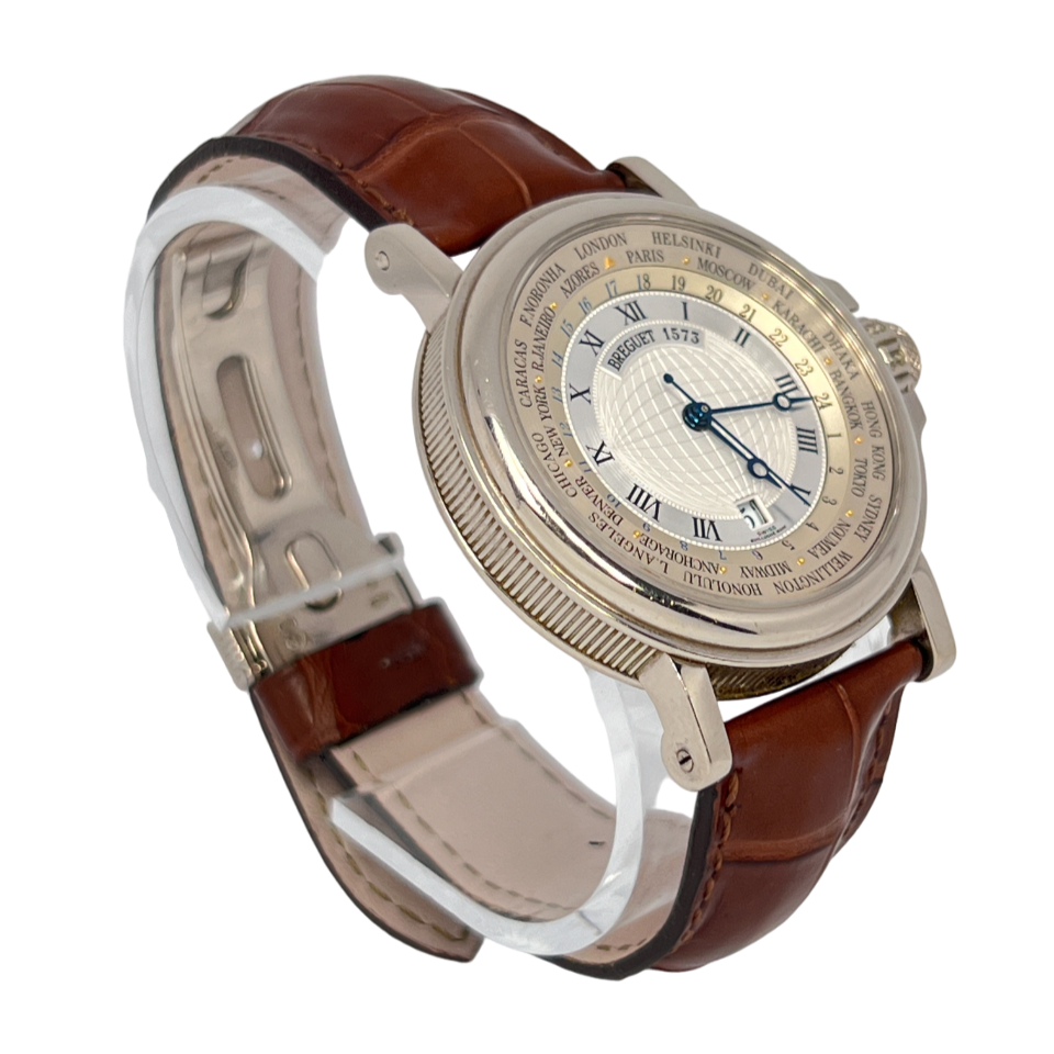Breguet Marine Hora Mundi 24 Time Zones 18K White Gold Men's Watch