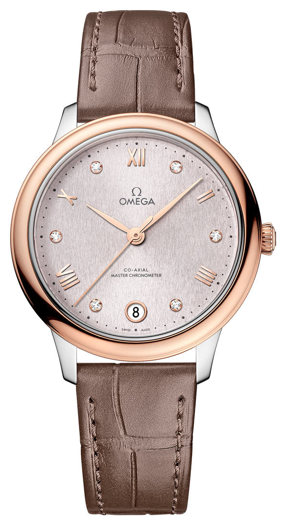 Omega De ville Prestige Stainless steel & 18K Sedna™Gold Lady's Watch - Premium Luxury Product
