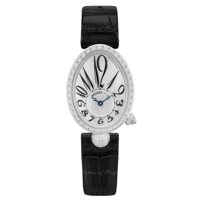 Breguet Reine de Naples 18K White Gold & Diamonds Lady's Watch - Premium Luxury Product