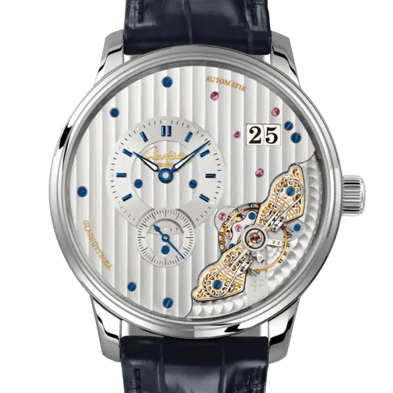 Glashutte Original Pano Matic Inverse Stainless steel Men's Watch - Premium Luxury Product