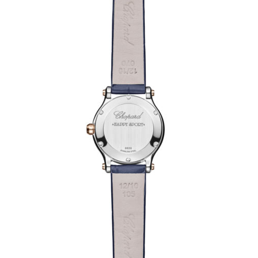 Chopard Happy Sport Stainless steel & Etnical Rose Gold & Diamonds Lady's Watch - Premium Luxury Product