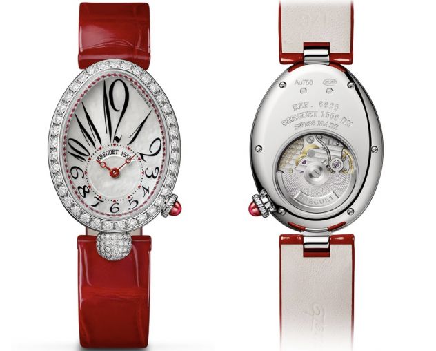 Breguet Reine De Naples 18K White Gold & Diamonds & Rubies Ladies Watch - Premium Luxury Product